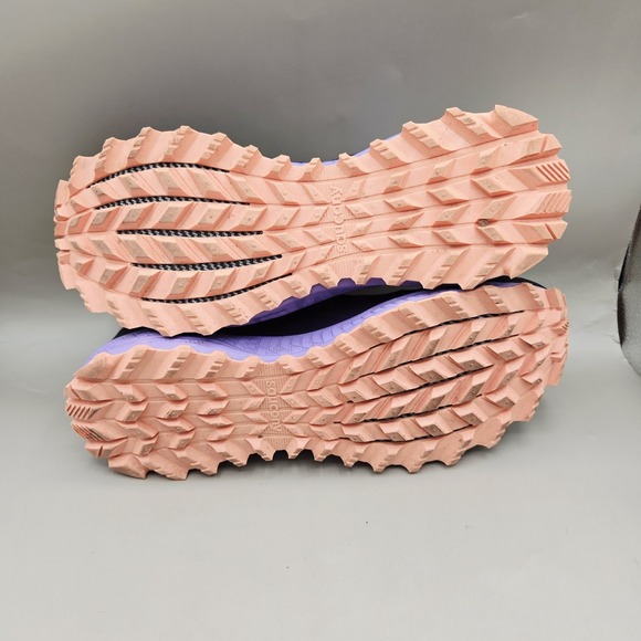 Saucony Peregrine ISO Trail Running Shoes Womens Size 12 Purple PWRTRAC Grip - Picture 8 of 10